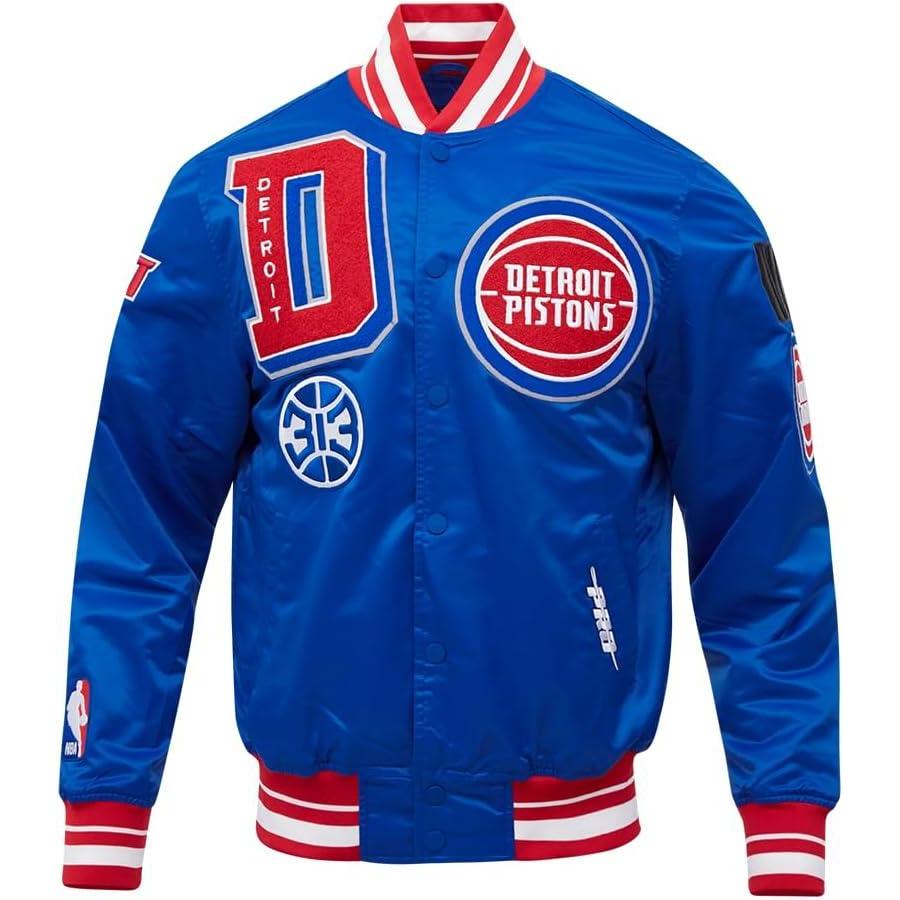 image:imagePro Standard Mens NBA Mash Up Satin JacketRoyal BlueRed
