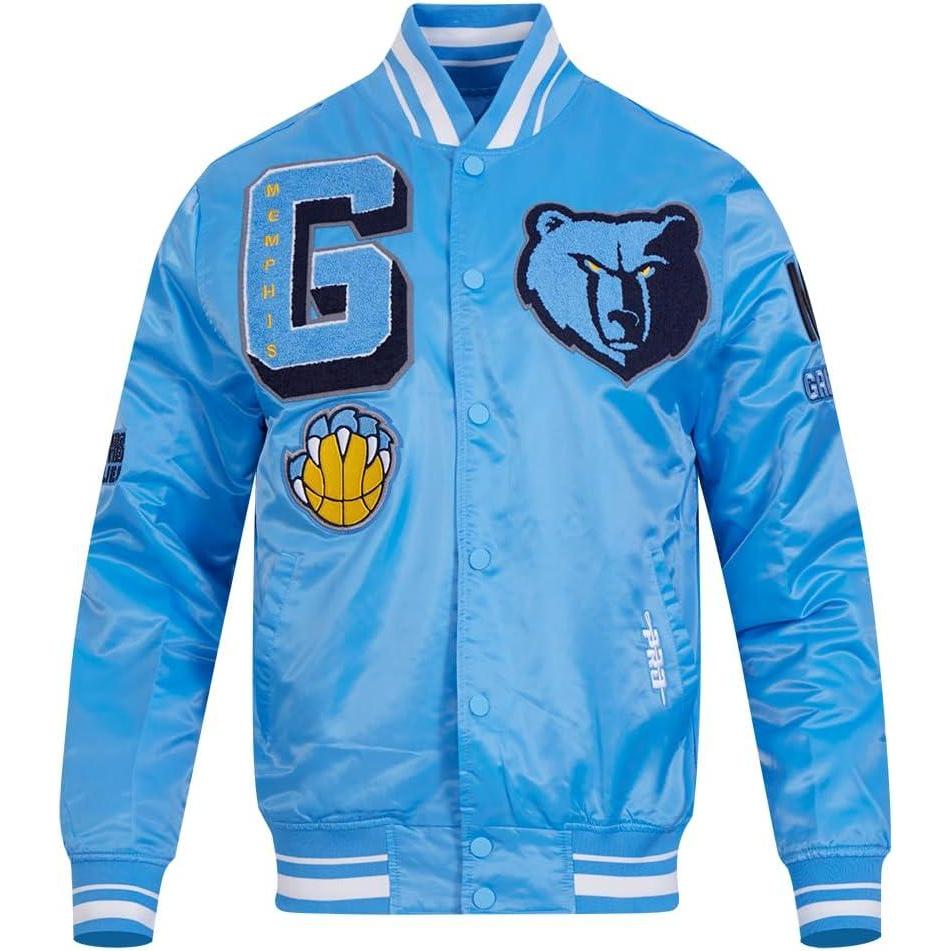 image:imagePro Standard Mens NBA Mash Up Satin JacketUniversity Blue