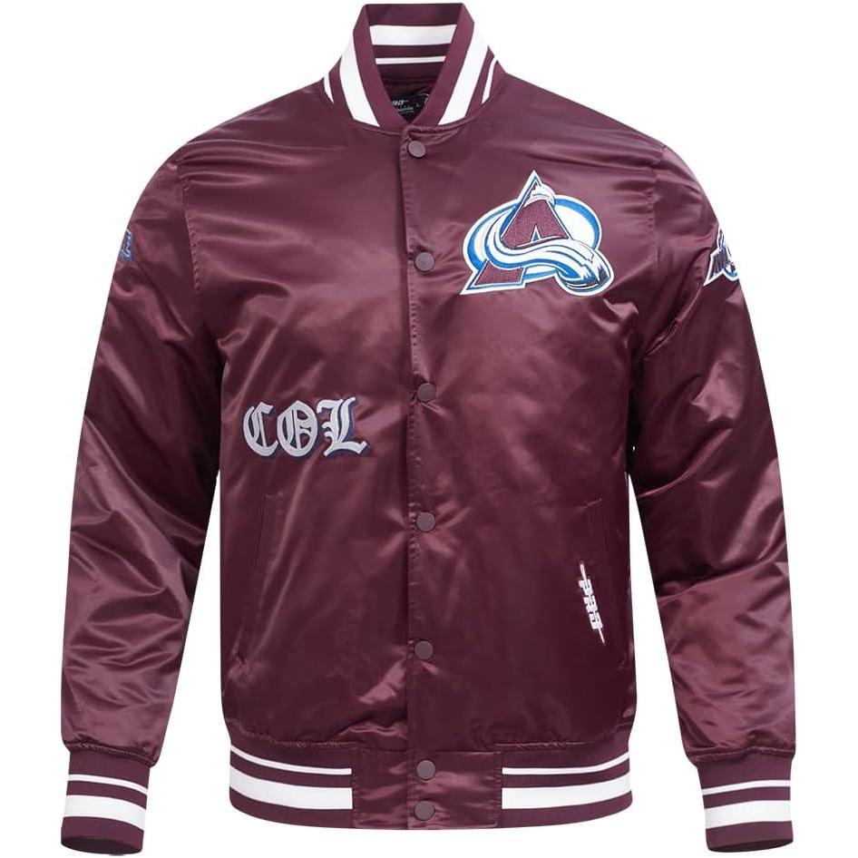 image:imagePro Standard Mens NHL Old English Satin JacketWine