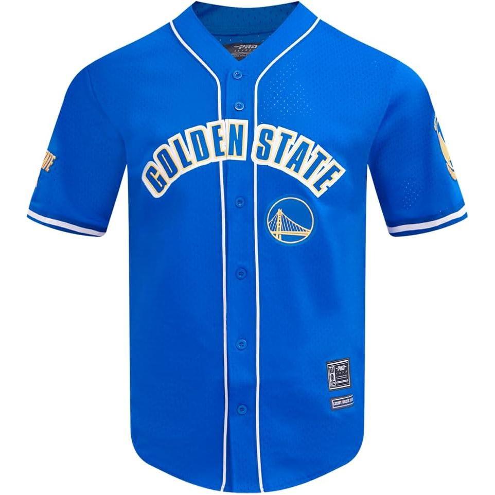 image:imagePro Standard NBA Mens Mens NBA Mesh Button Down TopRoyal Blue