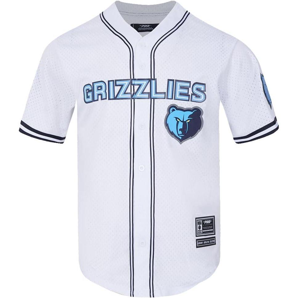 image:imagePro Standard NBA Mens Mens NBA Mesh Button Down TopWhite