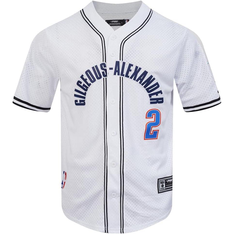 image:imagePro Standard NBA Mens Mens NBA Oklahoma City Thunder Classic Player Mesh Down TopWhite