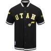 Mens NBA Classic Chenille Button Down(Black)
