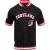 Mens NBA Classic Chenille Button Down(Black/Red)