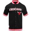 Mens NBA Classic Chenille Button Down(Black/Red)