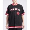 Mens NBA Classic Chenille Button Down(Black/Red)
