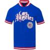 Mens NBA Classic Chenille Button Down(Royal Blue/Red)