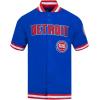 Mens NBA Classic Chenille Button Down(Royal Blue/Red)