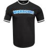 Mens NBA Classic Chenille Short Sleeve Tee(Black)