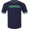 Mens NBA Classic Chenille Short Sleeve Tee(Midnight Navy)