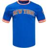 Mens NBA Classic Chenille Short Sleeve Tee(Royal Blue)