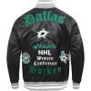 Pro Standard Mens NHL Old English Satin Jacket(Black/Gray)