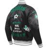 Pro Standard Mens NHL Old English Satin Jacket(Black/Gray)