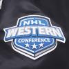 Pro Standard Mens NHL Old English Satin Jacket(Black/Gray)