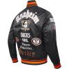 Pro Standard Mens NHL Old English Satin Jacket(Black/Orange)