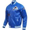 Pro Standard Mens NHL Old English Satin Jacket(Dodger Blue)