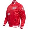 Pro Standard Mens NHL Old English Satin Jacket(Red)