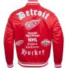 Pro Standard Mens NHL Old English Satin Jacket(Red)