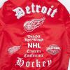 Pro Standard Mens NHL Old English Satin Jacket(Red)