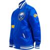 Pro Standard Mens NHL Old English Satin Jacket(Royal Blue)