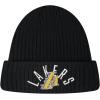 Pro Standard NBA Los Angeles Lakers Modern Originals Heavyweight Knit Beanie Unlined Cuffed Black Os