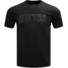 Pro Standard NBA Mens Mens NBA Classic Triple Black Cotton Short Sleeve Tee(Black)