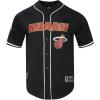 Pro Standard NBA Mens Mens NBA Mesh Button Down Top(Black)