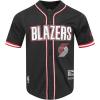 Pro Standard NBA Mens Mens NBA Mesh Button Down Top(Black/Red)