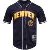 Pro Standard NBA Mens Mens NBA Mesh Button Down Top(Midnight Navy)