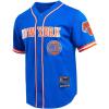 Pro Standard NBA Mens Mens NBA Mesh Button Down Top(Royal Blue)