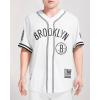 Pro Standard NBA Mens Mens NBA Mesh Button Down Top(White/Black/White)