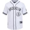 Pro Standard NBA Mens Mens NBA Mesh Button Down Top(White/Black/White)