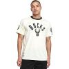 Pro Standard NBA Mens Mens NBA Modern Originals Cotton Short Sleeve Tee(Eggshell/ Black)