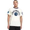 Pro Standard NBA Mens Mens NBA Modern Originals Cotton Short Sleeve Tee(Eggshell/ Midnight Navy)