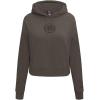 Pro Standard NBA womens Womens Nba Neutral Brushed Back French Terry Cropped Pullover Hoodie(Dark Taupe)