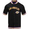 Mens NBA Classic Chenille Button Down(Black/Purple)