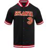Mens NBA Classic Chenille Button Down(Black/Red)