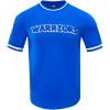Mens NBA Classic Chenille Short Sleeve Tee(Royal Blue)