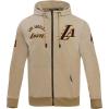 Pro Standard Mens NBA Classic Wind Woven Full Zip Hoodie(Khaki)