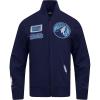 Pro Standard Mens NBA Mash Up Satin Jacket(Black/Gray)