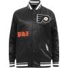 Pro Standard Mens NHL Old English Satin Jacket(Black)