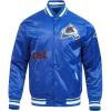 Pro Standard Mens NHL Old English Satin Jacket(Dodger Blue)