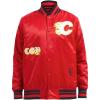Pro Standard Mens NHL Old English Satin Jacket(Red/Black)