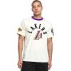 Pro Standard NBA Mens Mens NBA Modern Originals Cotton Short Sleeve Tee(Eggshell/ Purple)