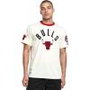 Pro Standard NBA Mens Mens NBA Modern Originals Cotton Short Sleeve Tee(Eggshell/ Red)