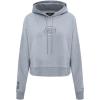 Pro Standard NBA womens Womens Nba Neutral Brushed Back French Terry Cropped Pullover Hoodie(Dark Heather Gray)