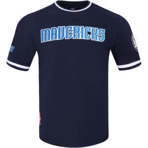 Mens NBA Classic Chenille Short Sleeve Tee(Midnight Navy)