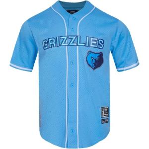 Pro Standard NBA Mens Mens NBA Mesh Button Down Top(University Blue)
