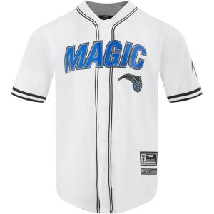 Pro Standard NBA Mens Mens NBA Mesh Button Down Top(White/Black)