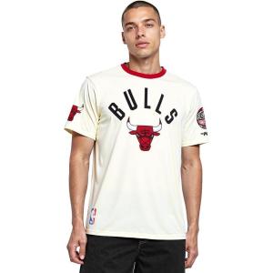 Pro Standard NBA Mens Mens NBA Modern Originals Cotton Short Sleeve Tee(Eggshell/ Red)